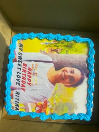 Love Photo Cake 12 Square Shape