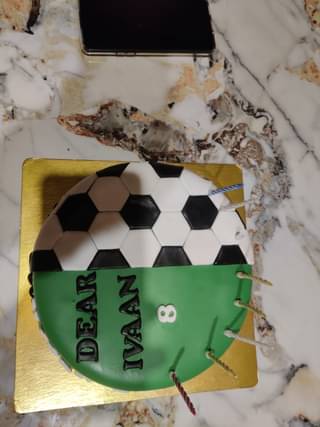 Football N Ground Fondant Cake