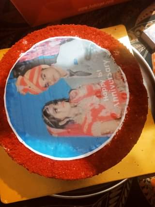 Red Velvet Photo Cake