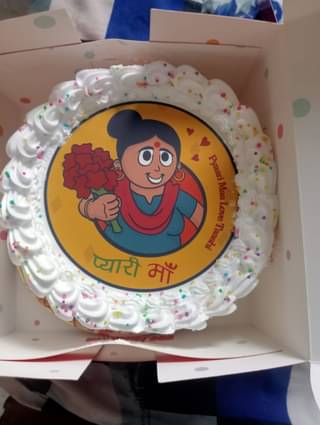 Vibrant Poster Cake for Pyaari Maa