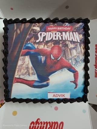 Spider Man Birthday Cake