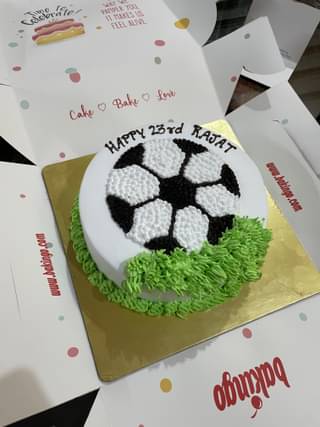 Mini Football Cream Cake