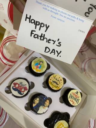 Set of Six Dads Day Cupcakes