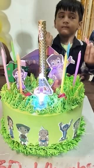 Playful Chhota Bheem Theme Cake