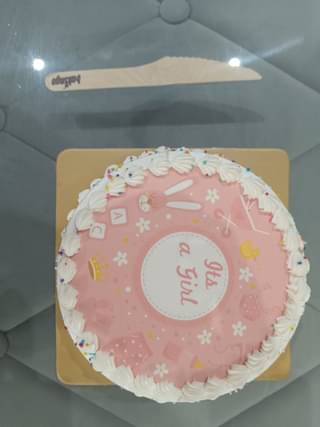 Baby Girl Shower Cake