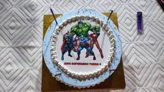 Marvel Avengers Theme Cake