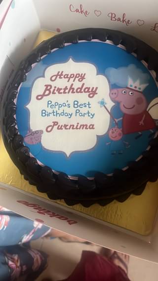 Vibrant Peppa Pig Chocolate Cake