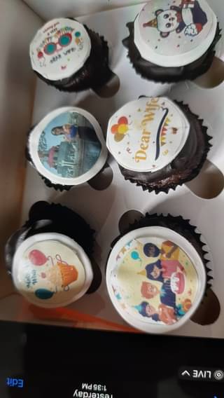 Personalised Bday cupcakes