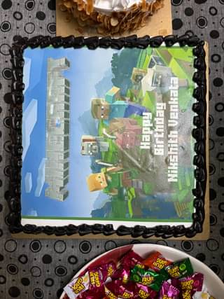 Epic Minecraft Birthday Cake