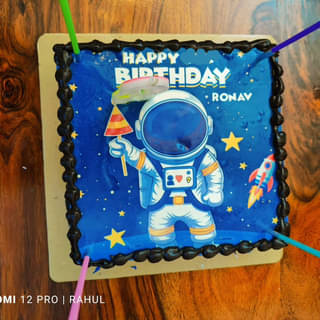 Astronaut Theme Birthday Cake