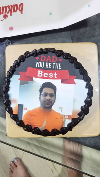 Best Dad Photo Personalised Cake