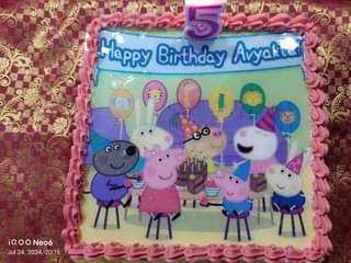 Peppa Birthday Party Cake