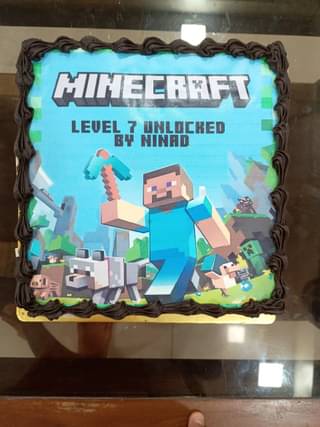 Minecraft Birthday Cake