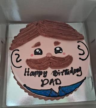 Comical Pineapple Cake For Dad