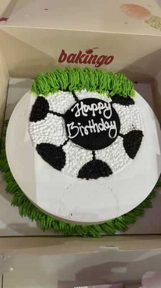 Mini Football Cream Cake