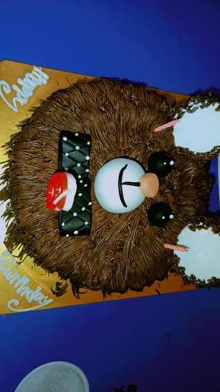 Charming Brown Bear Theme Cake