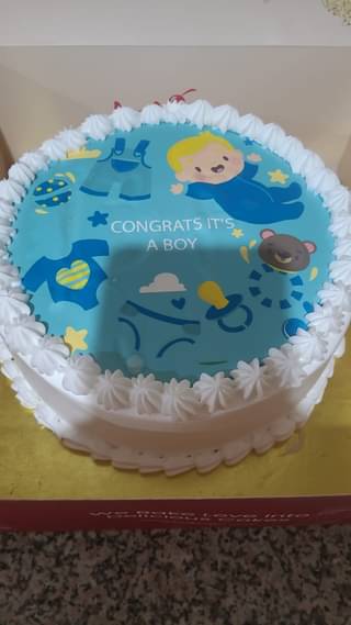 Baby Boy Shower Cake