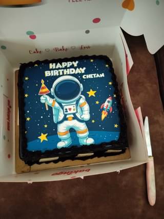 Astronaut Delight Birthday Cake