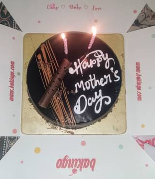 Mothers Day Glazed Chocolate Truffle Cake