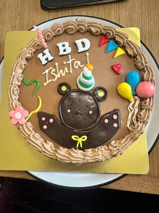 HBD Cutesy Teddy Cream Cake