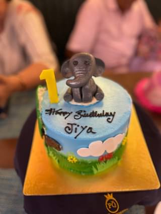 Elephant On Clouds Cake