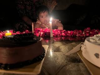 Creamy Flower Chocolate Cake