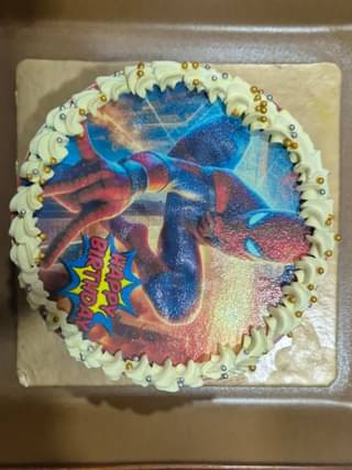 Heroic Spiderman Photo Cake