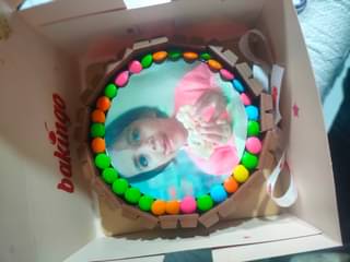 KitKat Gems Photo Cake