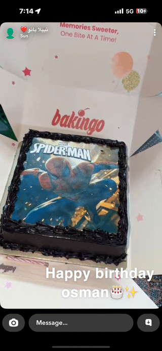 Super Spiderman Photo Cake