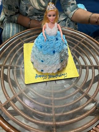 Barbie Doll Cream Cake