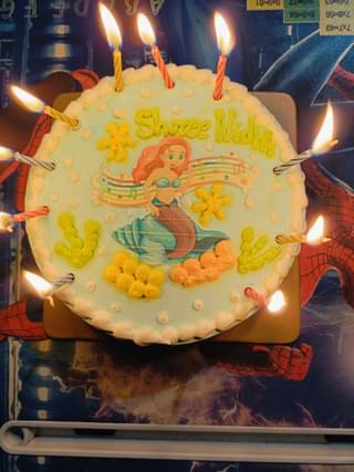 Mermaid Melody Birthday Cream Cake