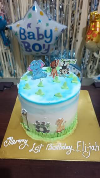 Jungle Paradise Theme Cake