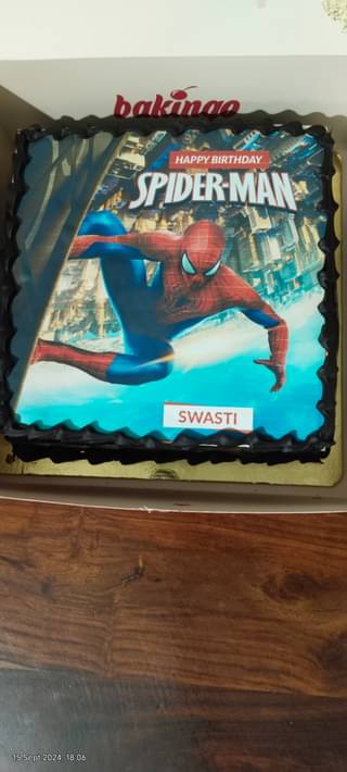 Spider Man Birthday Cake