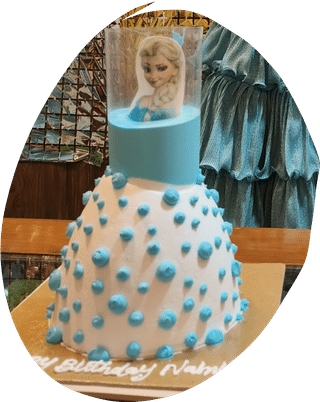 Frozen Theme Pull Me Up Chocolate Cake