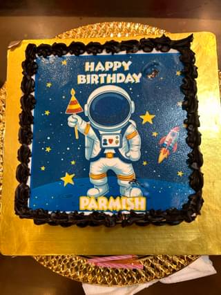 Astronaut Theme Birthday Cake