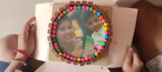 KitKat Gems Photo Cake