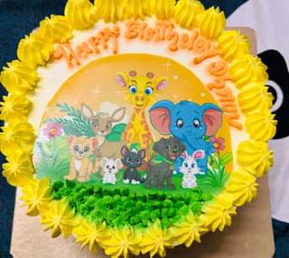 Jungle Joy Birthday Cake