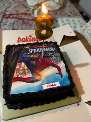 Spider Man Birthday Cake