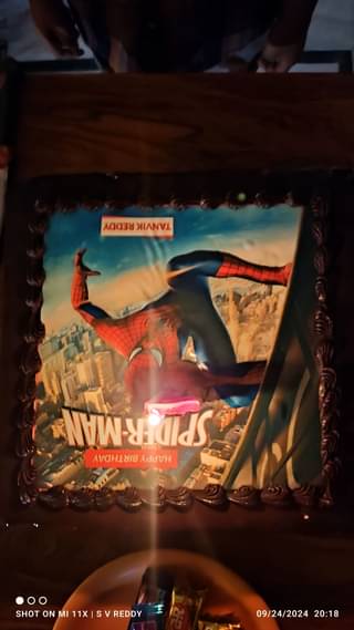 Spider Man Birthday Cake