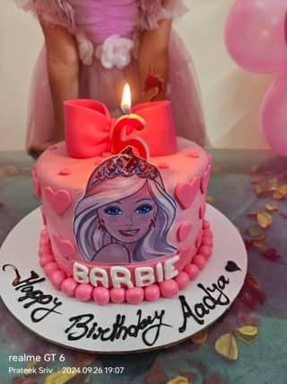 Stylish Fondant Barbie Cake