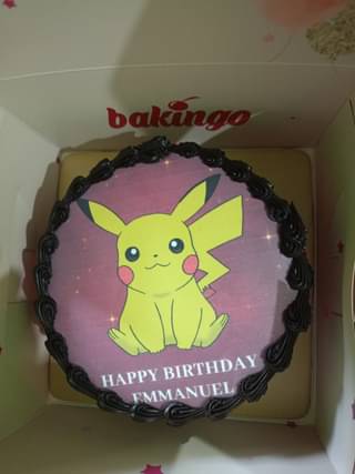 Cutey Pikachu Birthday Cake