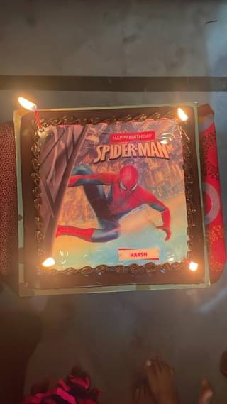 Spider Man Birthday Cake