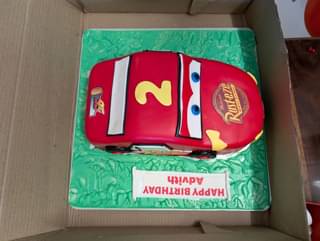 Whimsical Wheels Car Theme Cake