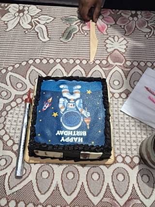 Astronaut Theme Birthday Cake