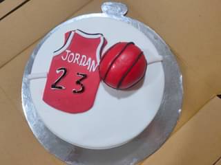 Jordan BB Theme Fondant Cake