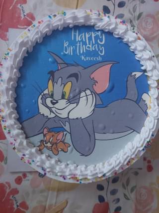 Edible Tom N Jerry Poster Cake