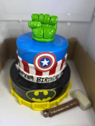 Superhero Fondant Cake