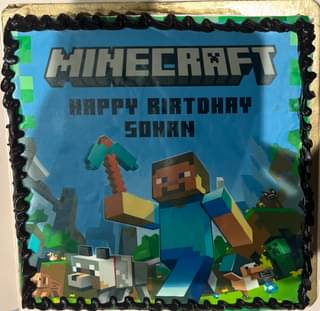 Minecraft Birthday Cake