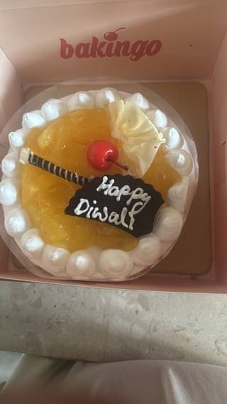 Happy Diwali Pineapple Cake