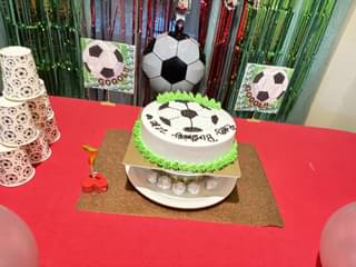 Mini Football Cream Cake